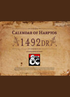 Calendar of Harptos - 1492 DR (Full Color edition)
