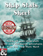 Saltmarsh Ship Stats Sheet